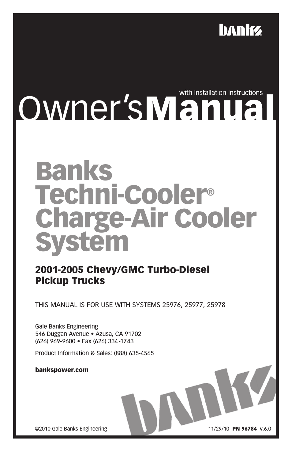 Chevy_GMC Trucks: Duramax LB7 (Diesel ’01 - 04 6.6L) Intake- Techni-Cooler Intercooler '01-05