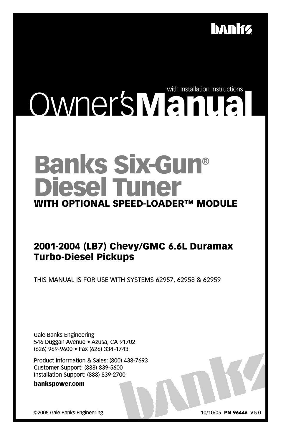 Chevy_GMC Trucks: Duramax LB7 (Diesel ’01 - 04 6.6L) Tuner- Six-Gun Diesel Tuner with optional Speed-Loader Module '01-04 For use with Six-Gun Switch