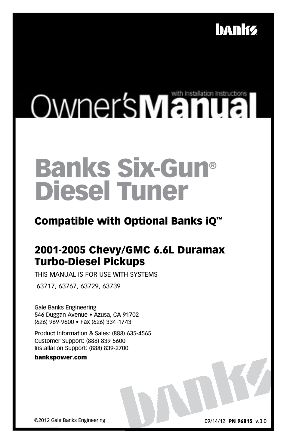 Chevy_GMC Trucks: Duramax LB7 (Diesel ’01 - 04 6.6L) Tuner- Six-Gun Diesel Tuner w_ optional Speed-Loader Module (LB7 & LLY) '01-05 (iQ) Compatible with Optional Banks iQ