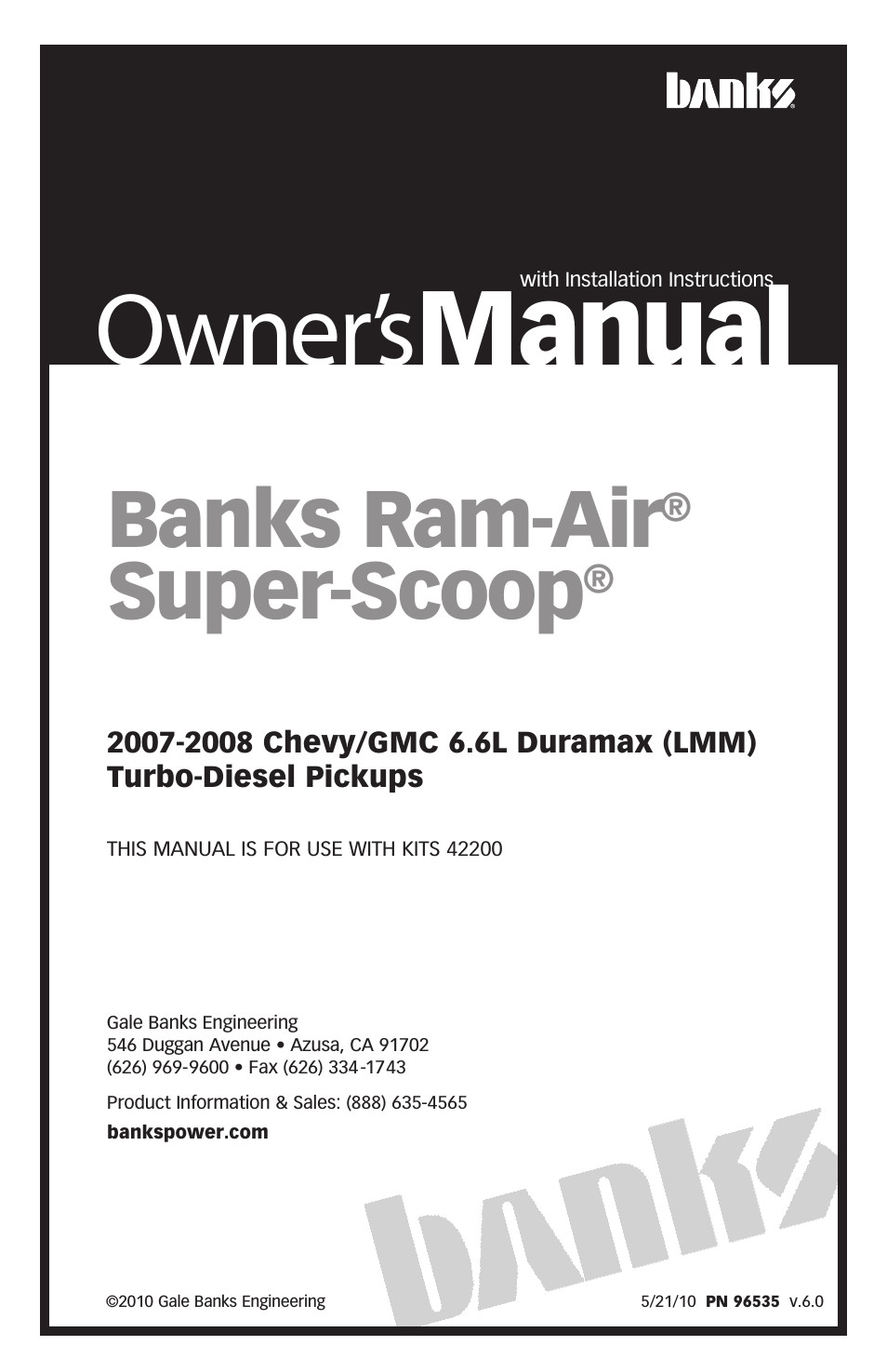 Chevy_GMC Trucks: Duramax LMM (Diesel ’07 - 10 6.6L) Intake- Ram-Air Super Scoop '07-08