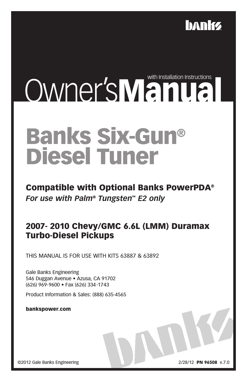 Chevy_GMC Trucks: Duramax LMM (Diesel ’07 - 10 6.6L) Tuner- Six-Gun Diesel Tuner '07-09 (PDA) Compatible w_ Optional PowerPDA