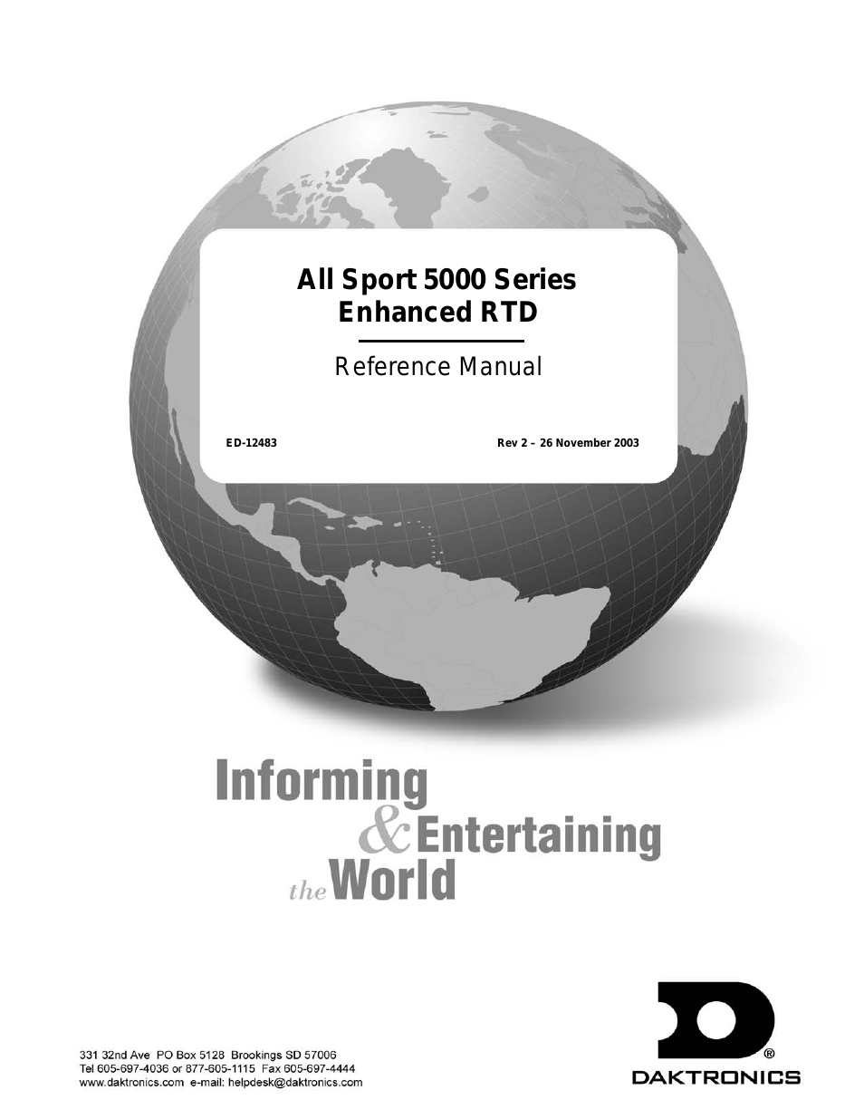 All Sport 5000 Series Enhanced RTD