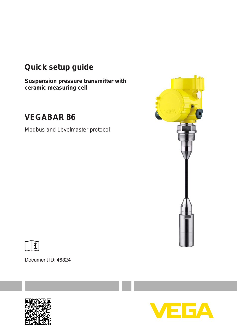 VEGABAR 86 Modbus and Levelmaster protocol - Quick setup guide