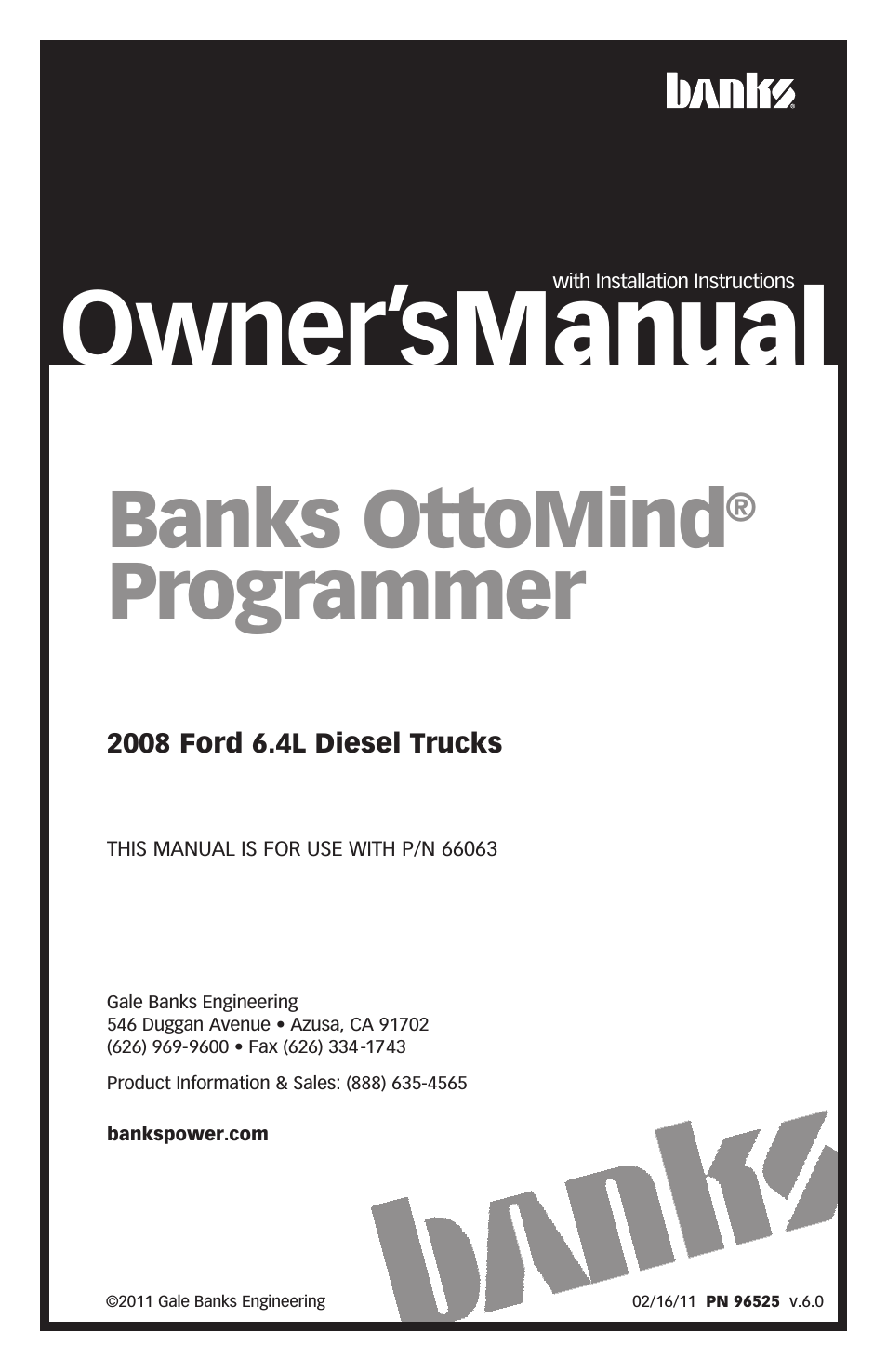 Ford Trucks: (Diesel ’08 - 10 6.4L Power Stroke) Programmer- Ottomind Programmer '08