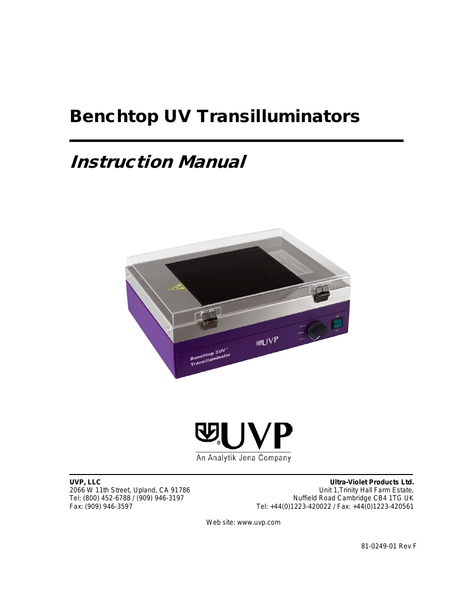 Benchtop UV Transilluminators
