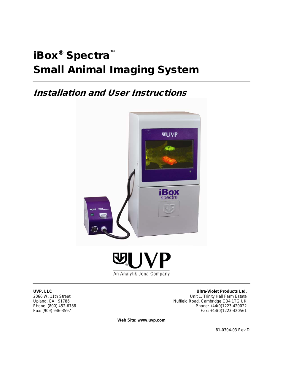 iBox Spectra Small Animal Imaging System