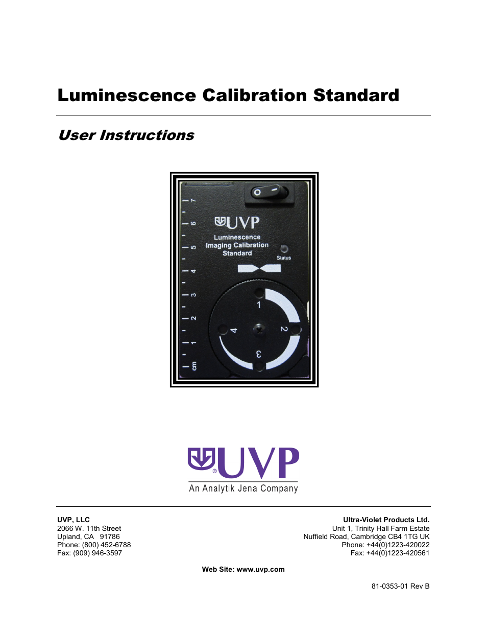 Luminescence Calibration Standard