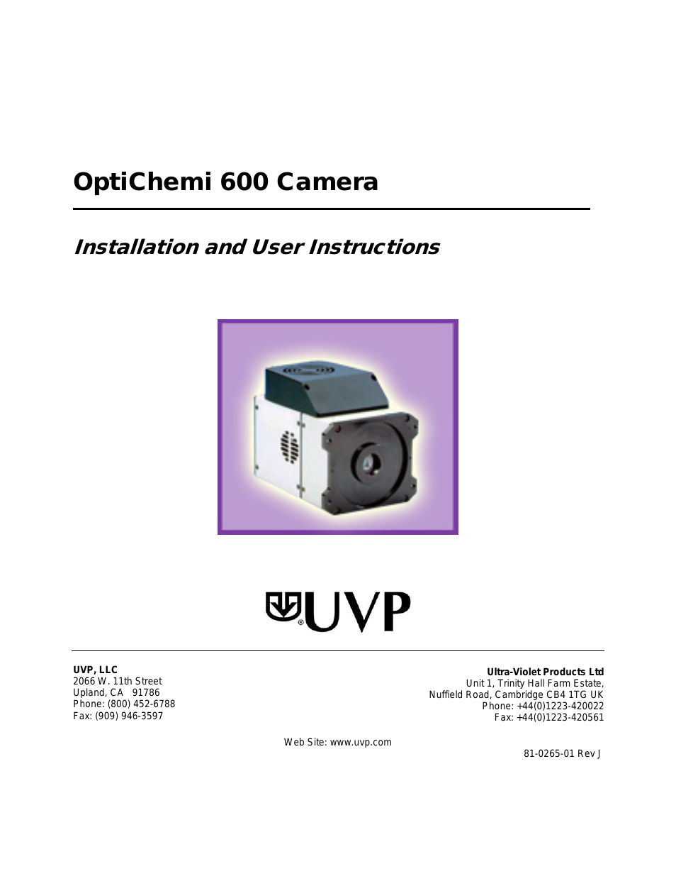 OptiChemi 600 Camera