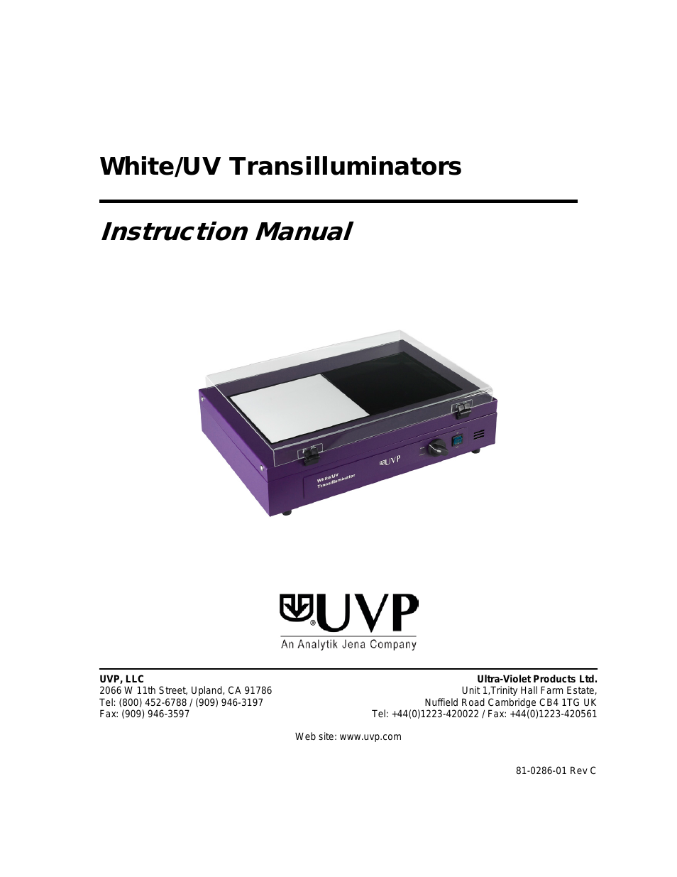 White/UV Transilluminators