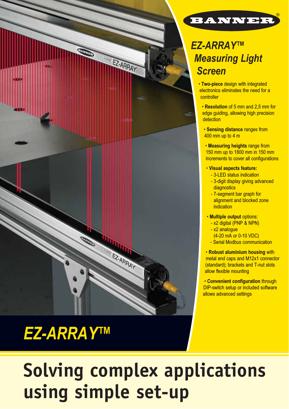 Measuring Light Screen EZ-ARRAY