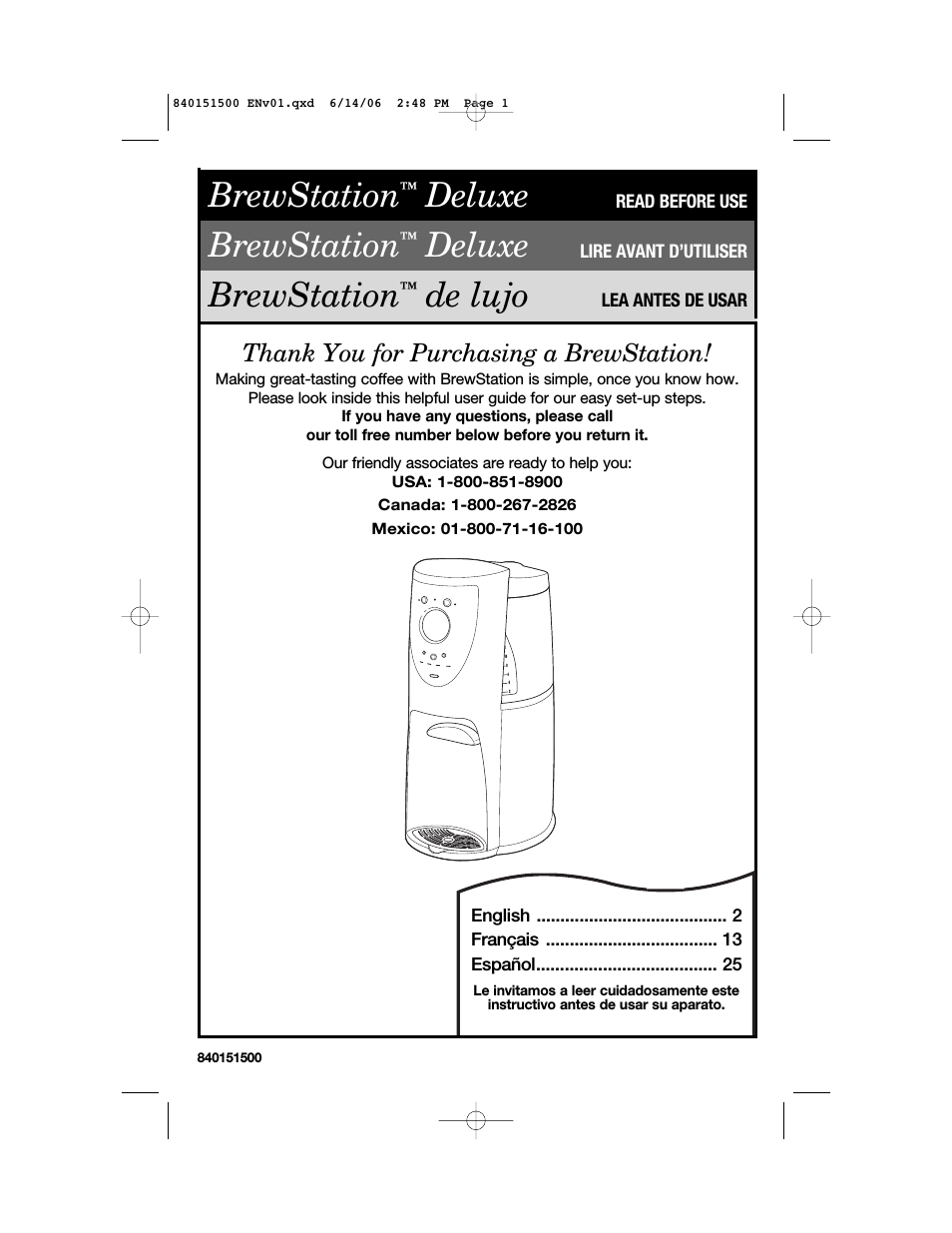 BrewStation Deluxe 840151500