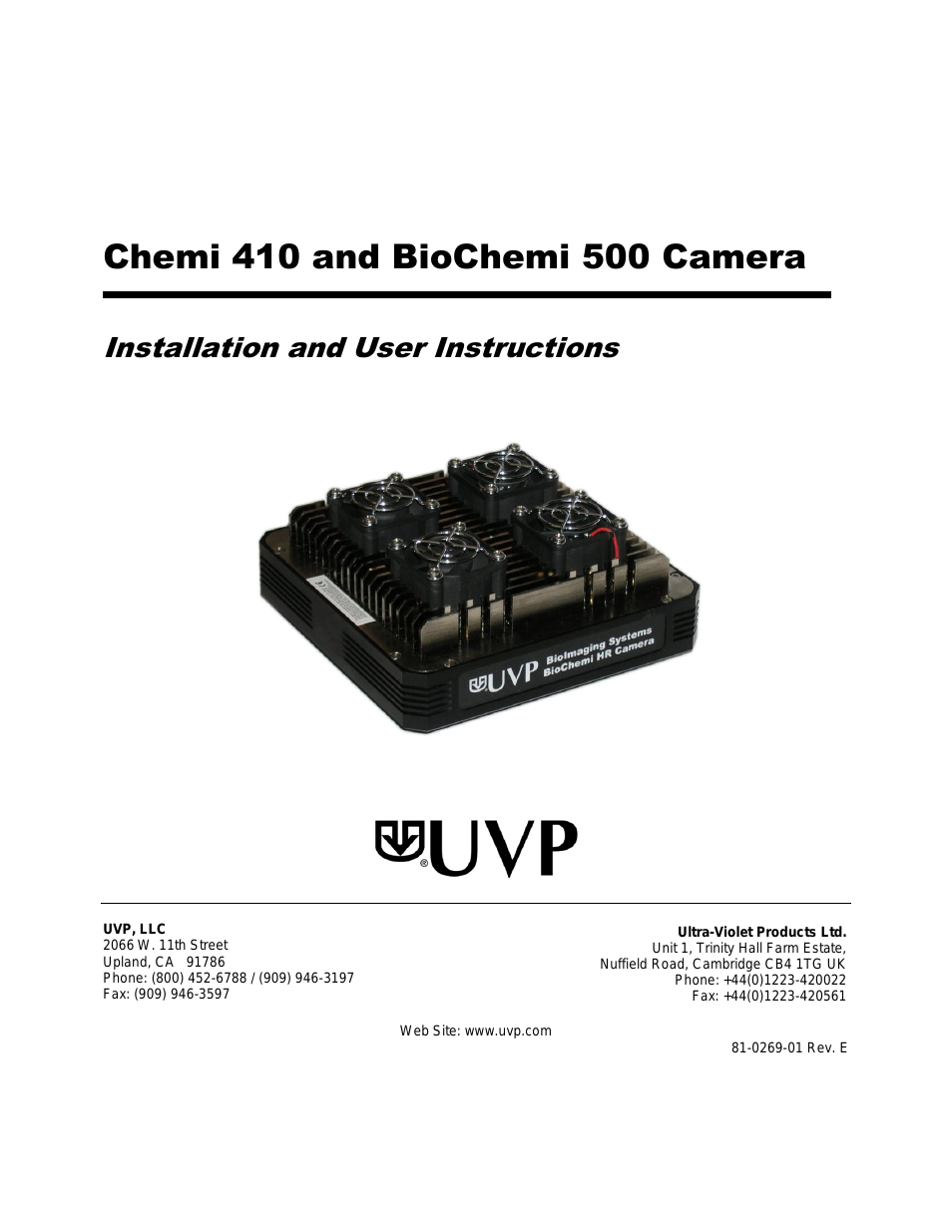 81-0269-01  CCD Cameras: Chemi 410