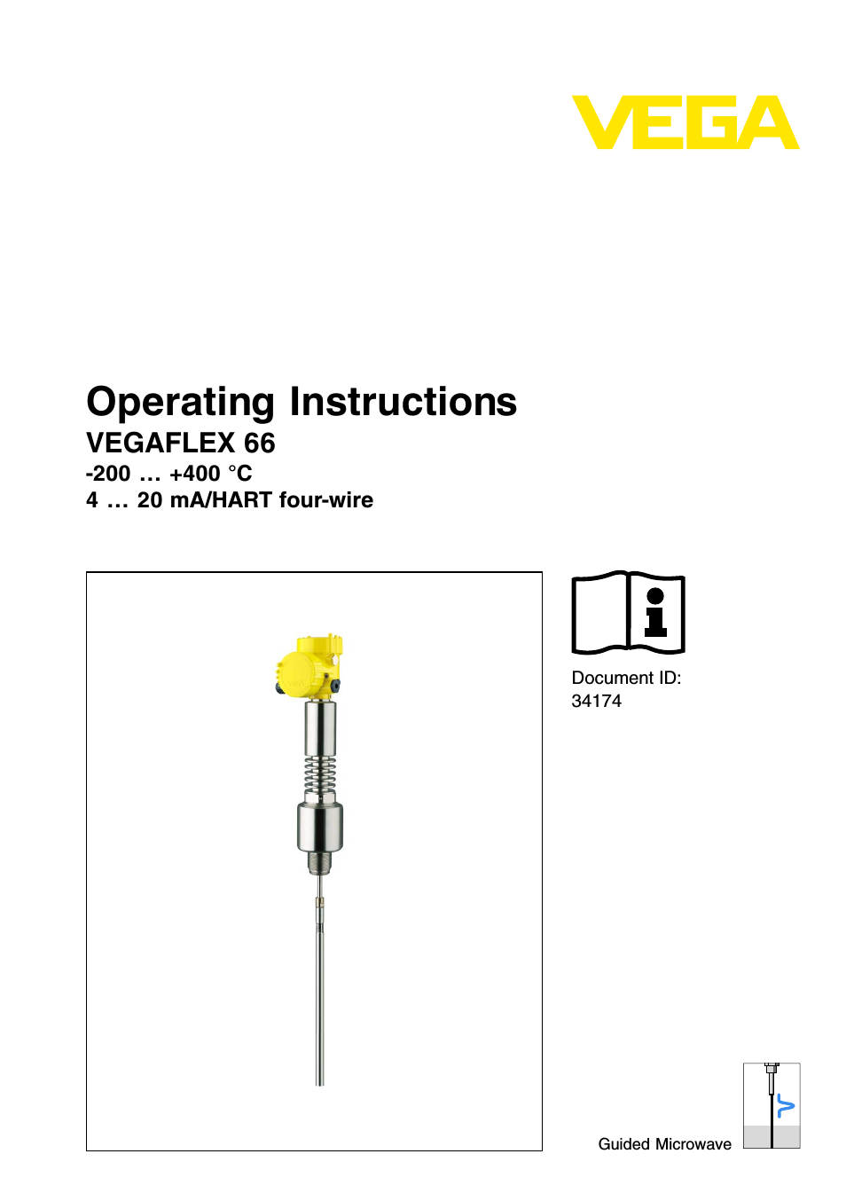 VEGAFLEX 66 (-200…+400°C) 4 … 20 mA_HART four-wire