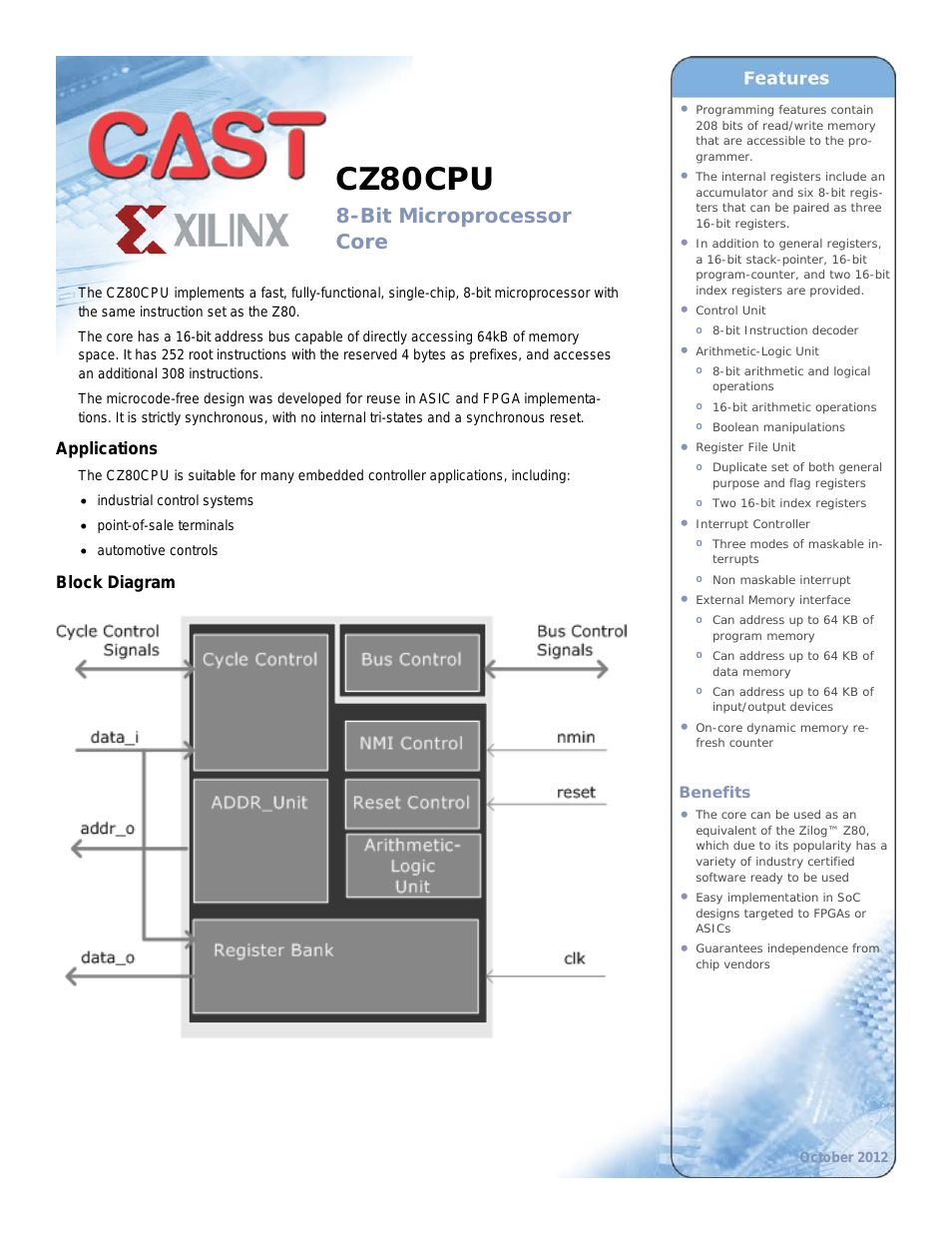CAST CZ80CPU