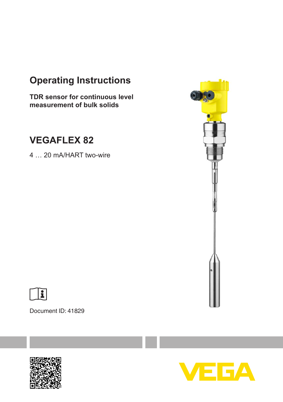 VEGAFLEX 82 4 … 20 mA_HART two-wire