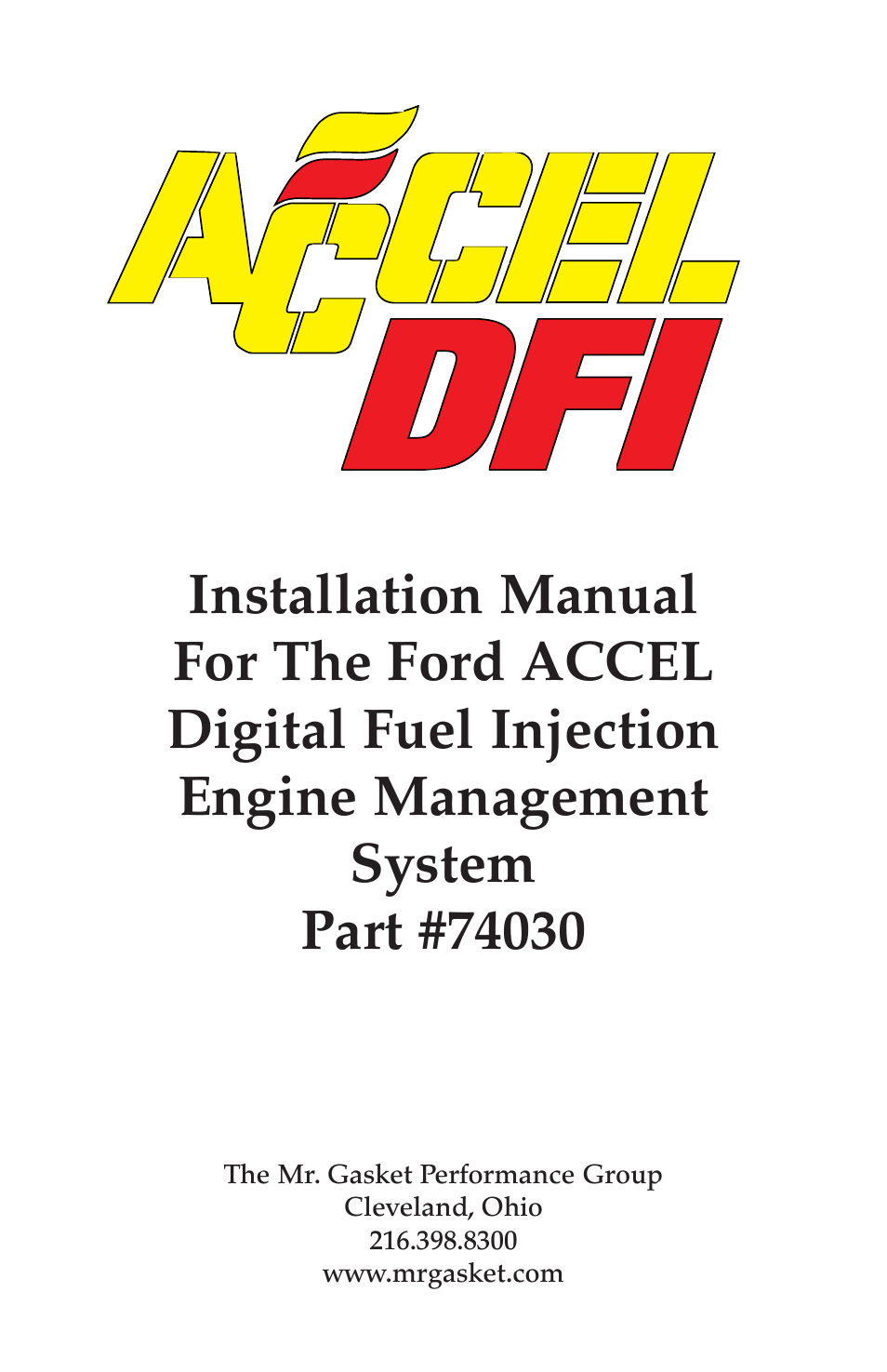 ACCEL Digital Fuel Injection Engine Management System 74030