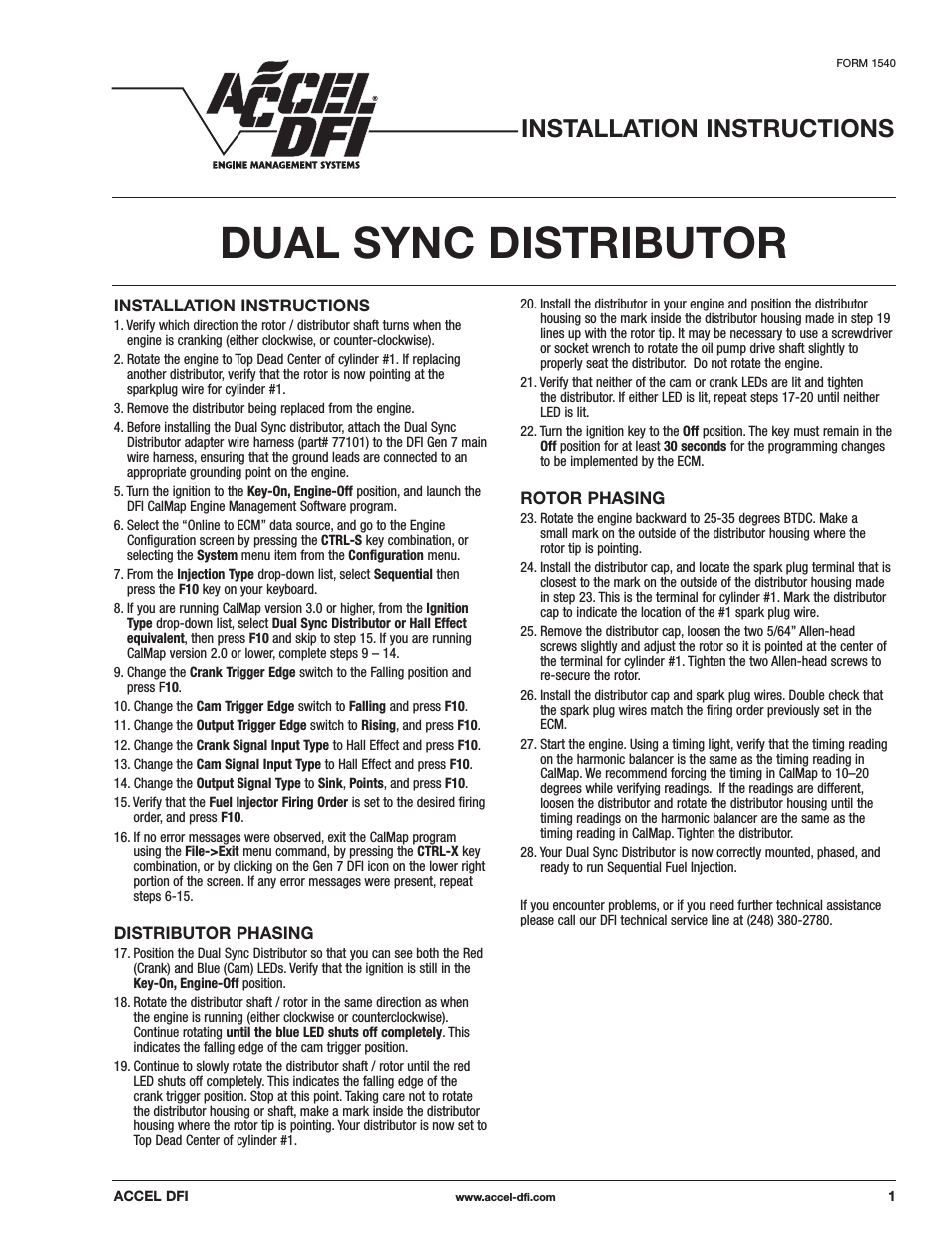 Mallory DUAL SYNC DISTRIBUTOR 77_Series
