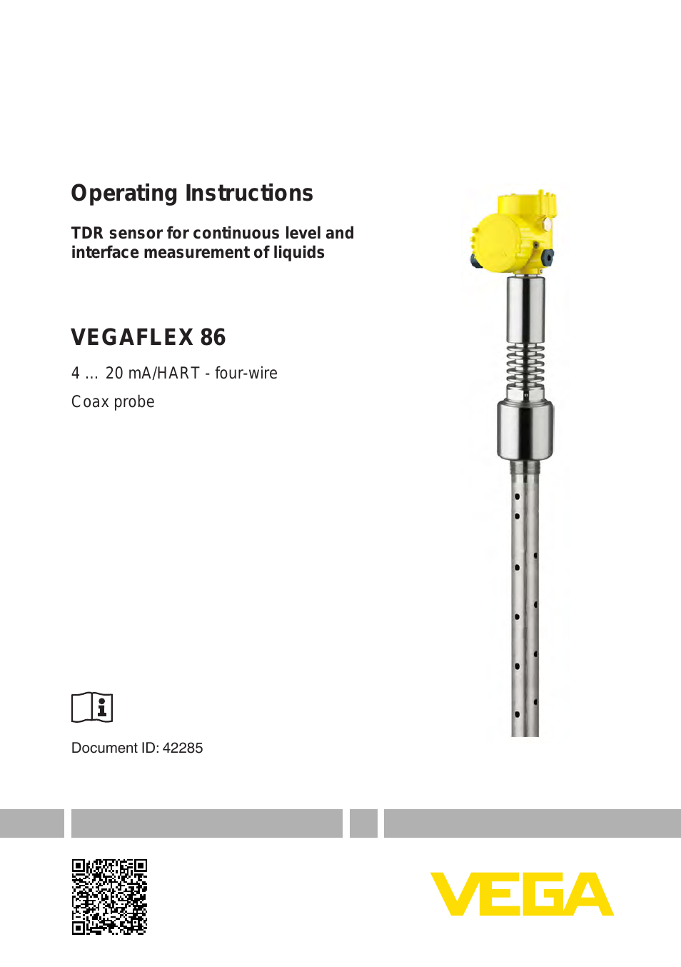 VEGAFLEX 86 4 … 20 mA_HART - four-wire Coax probe