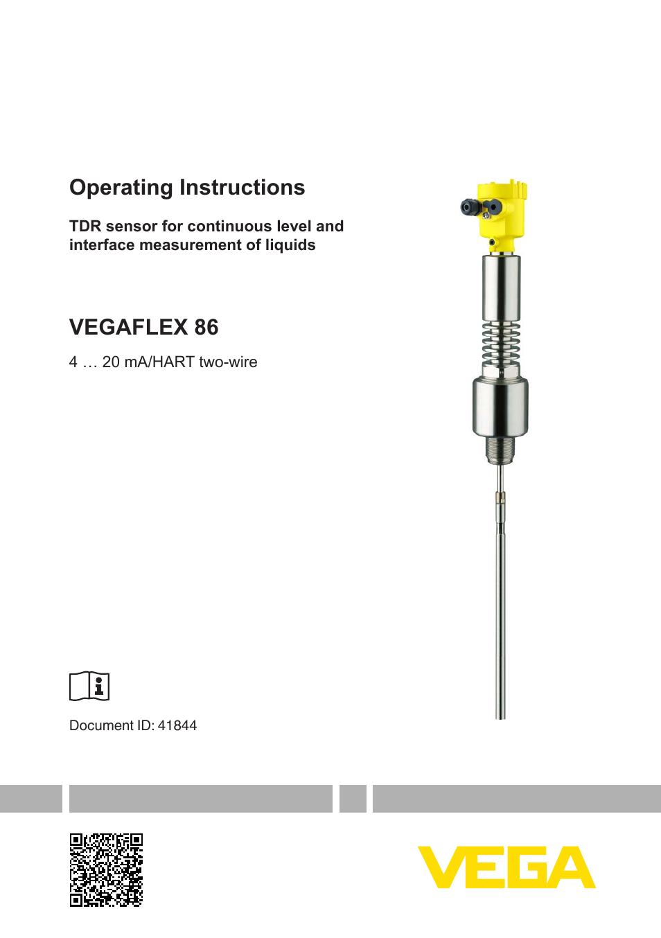 VEGAFLEX 86 4 … 20 mA_HART two-wire