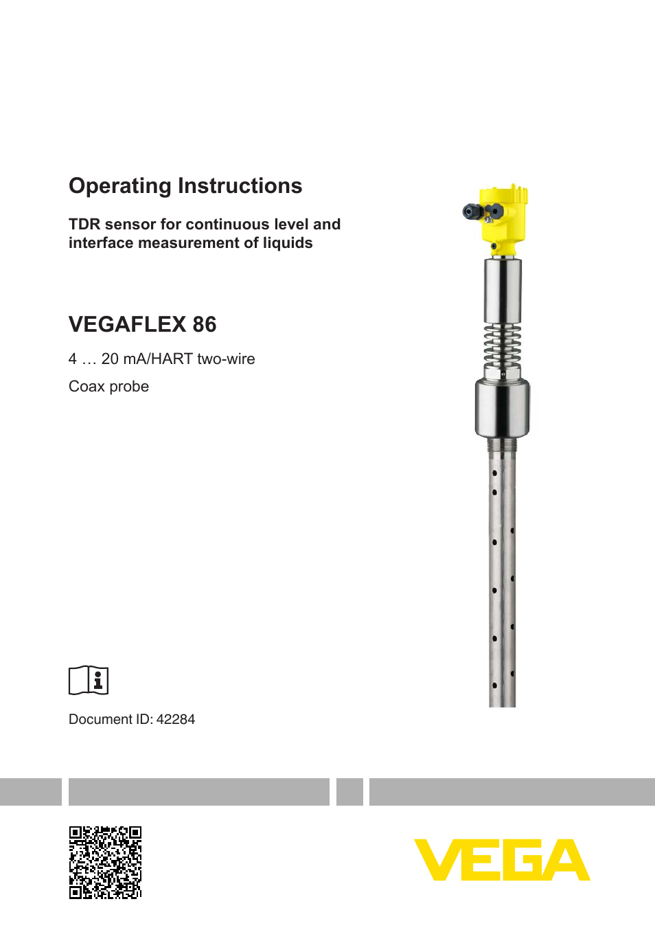 VEGAFLEX 86 4 … 20 mA_HART two-wire Coax probe