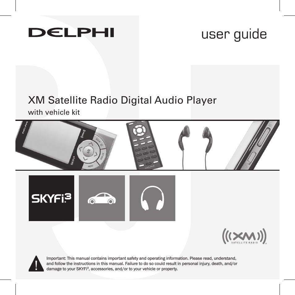 Satellite Radio Digital Audio Player