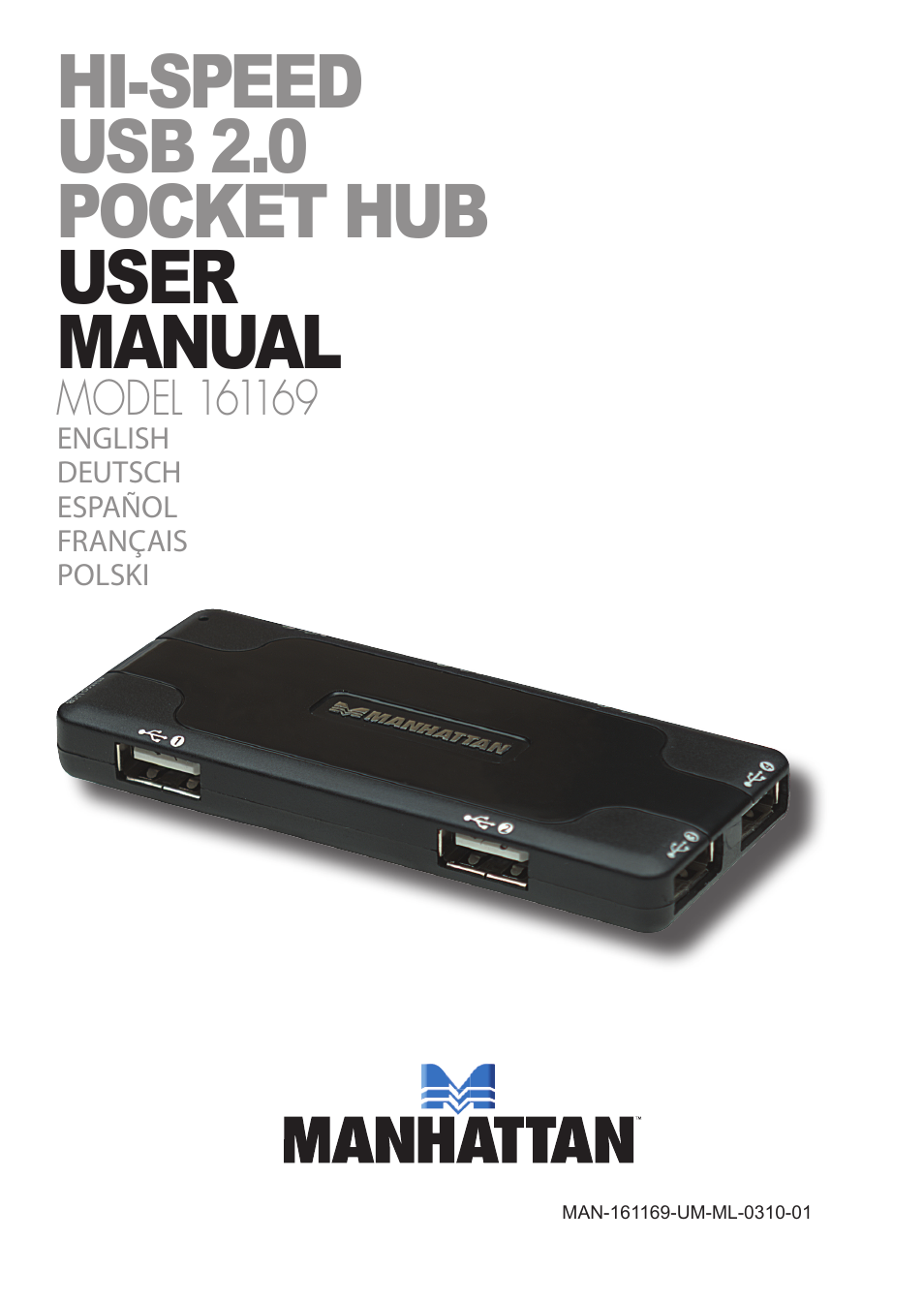 161169 Hi-Speed USB Pocket Hub - Manual (Multi)