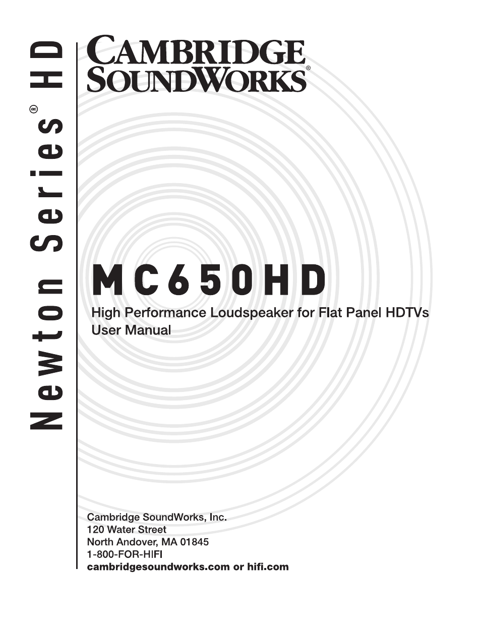 MC650HD: High Performance Loudspeaker for Flat Panel HDTVs
