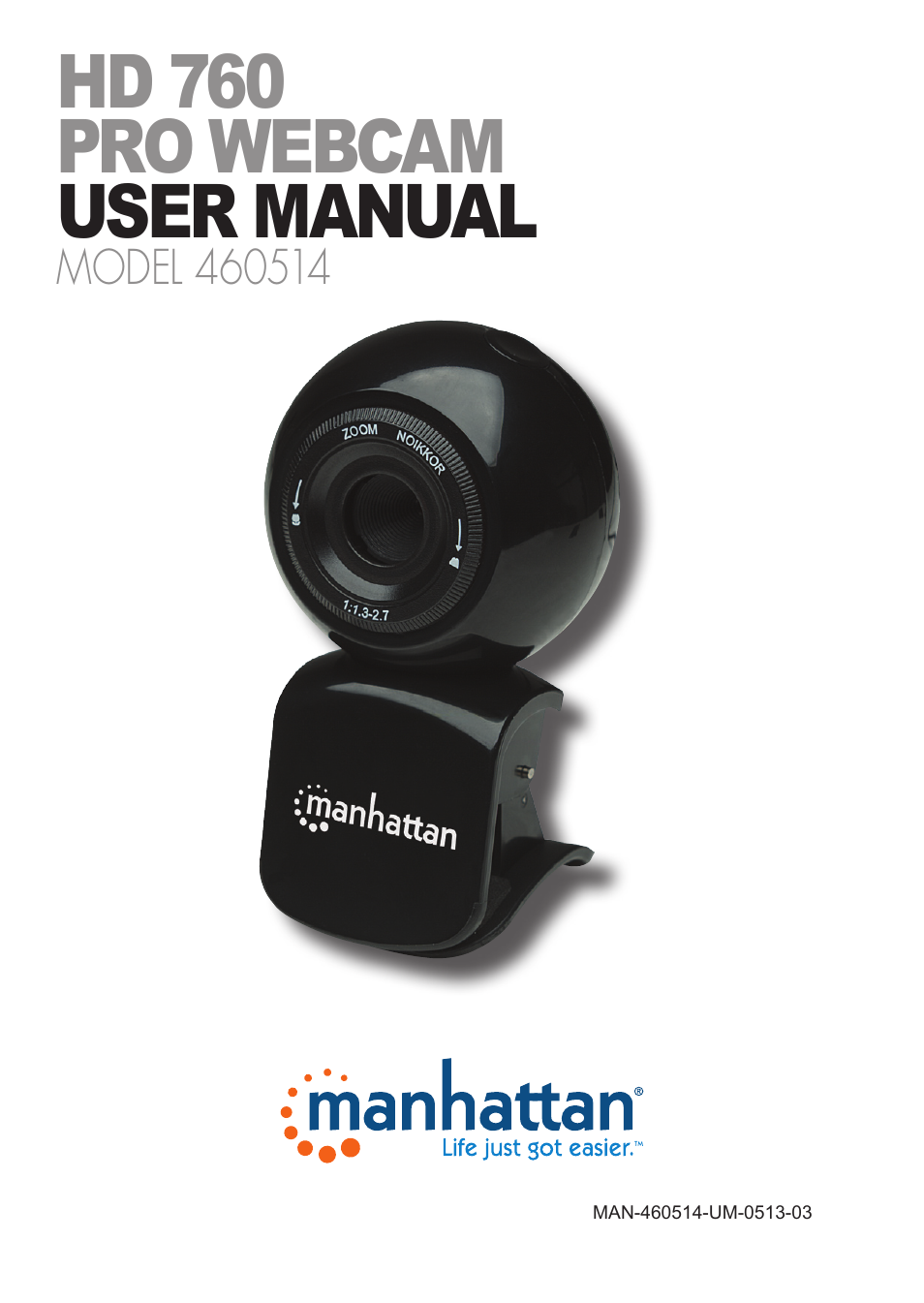 460514 HD 760 Pro Webcam - Manual