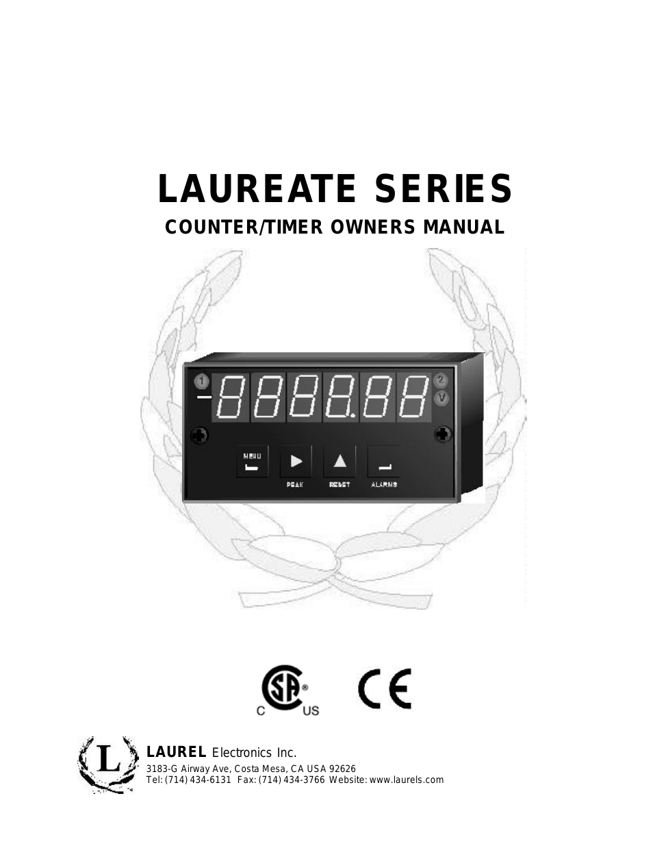 LAUREATE SERIES COUNTER_TIMER
