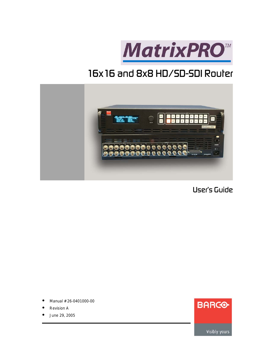 MatrixPRO HD/SD-SDI