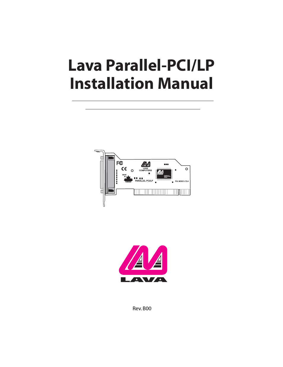 Parallel-PCI/LP Card