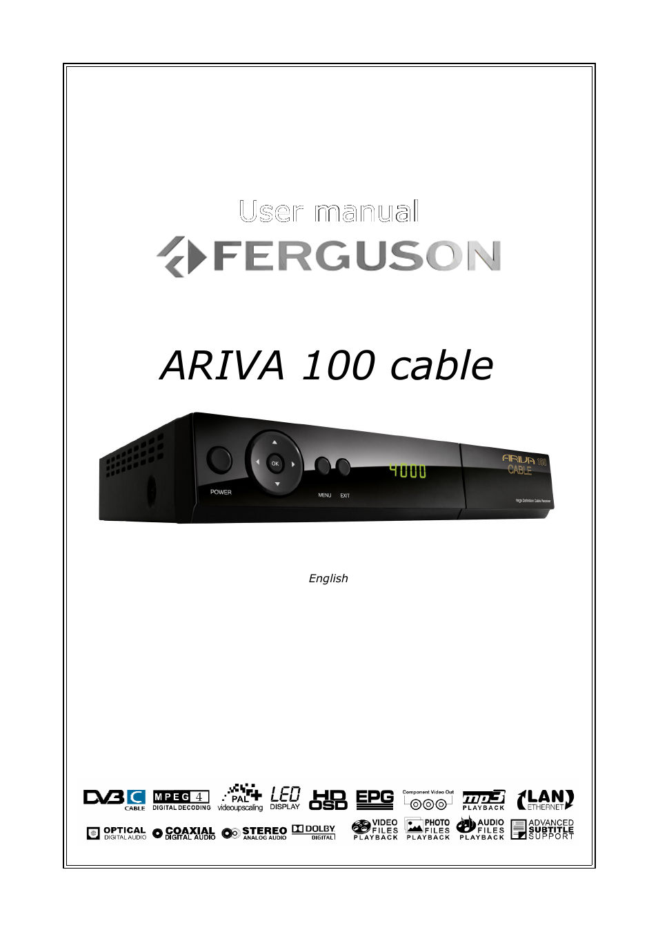 Ariva 100 cable