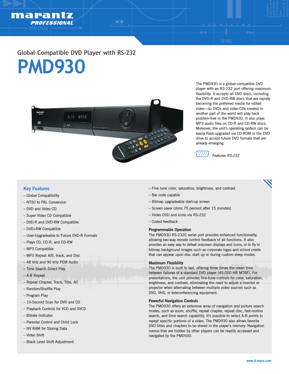 PMD930 RS-232C