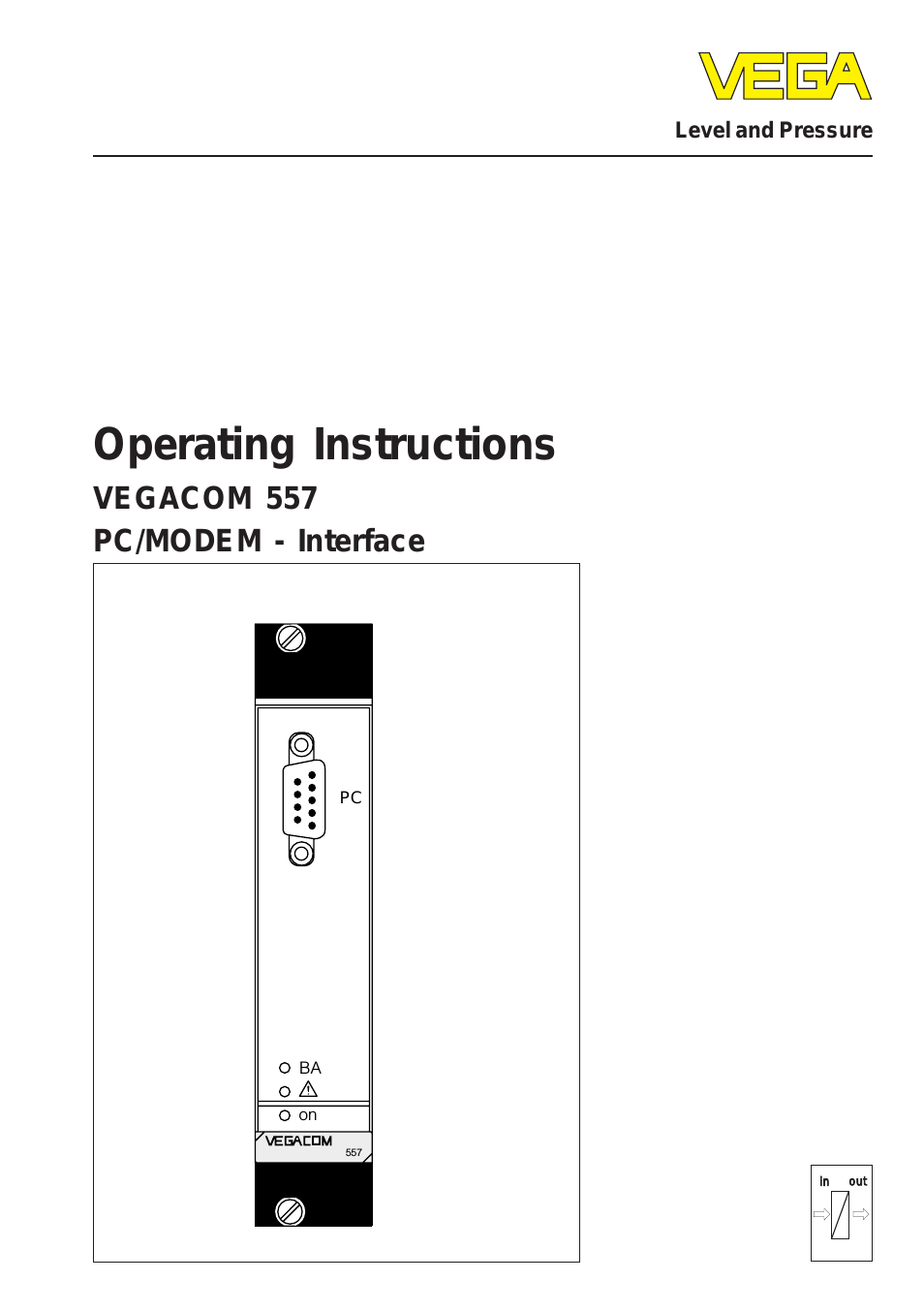 VEGACOM 557 PC-MODEM - Interface