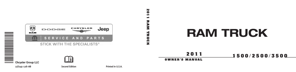 2011 1500 - Owner Manual