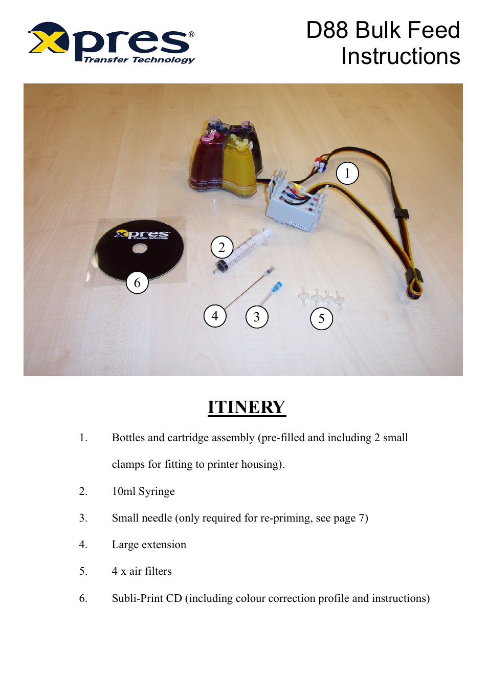 Subli-Print Epson D88: Bulk Feed Instructions (new series 4)
