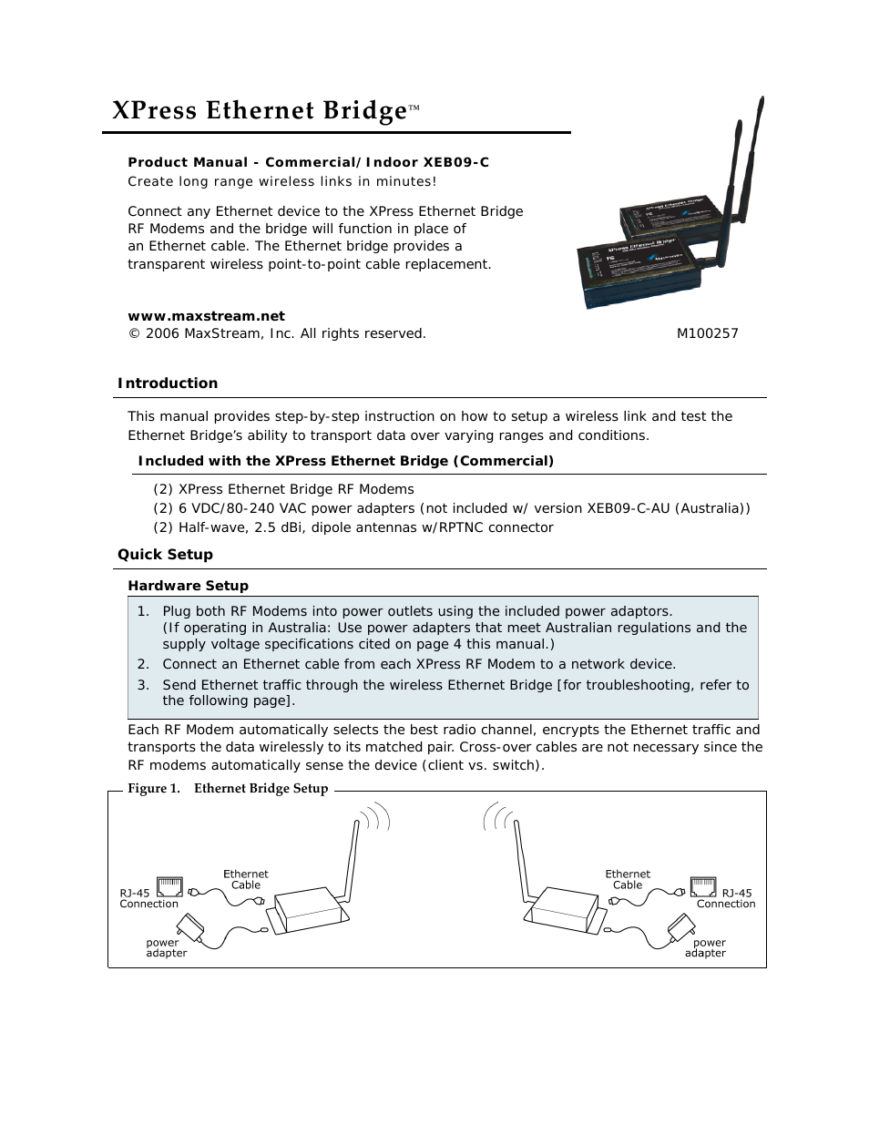 Ethernet Bridge XEB09-C