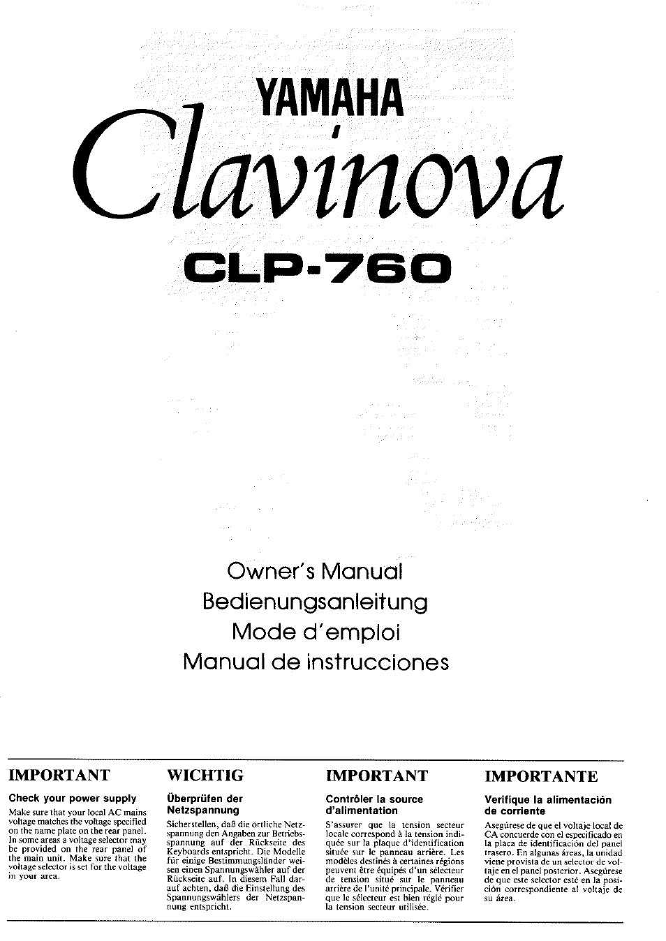 Clavinova CLP-760