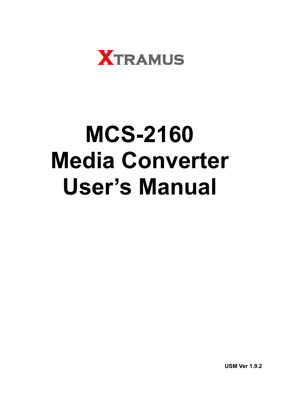 MCS-2160 V1.9.2