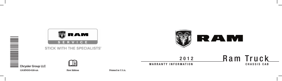 2012 Chassis Cab - Warranty Manual