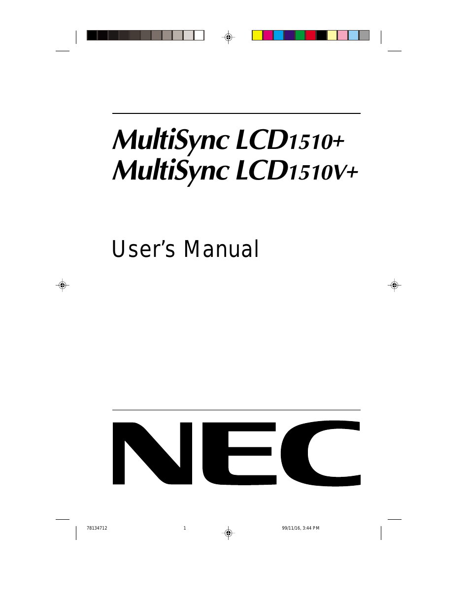 MULTISYNC LCD1510V+