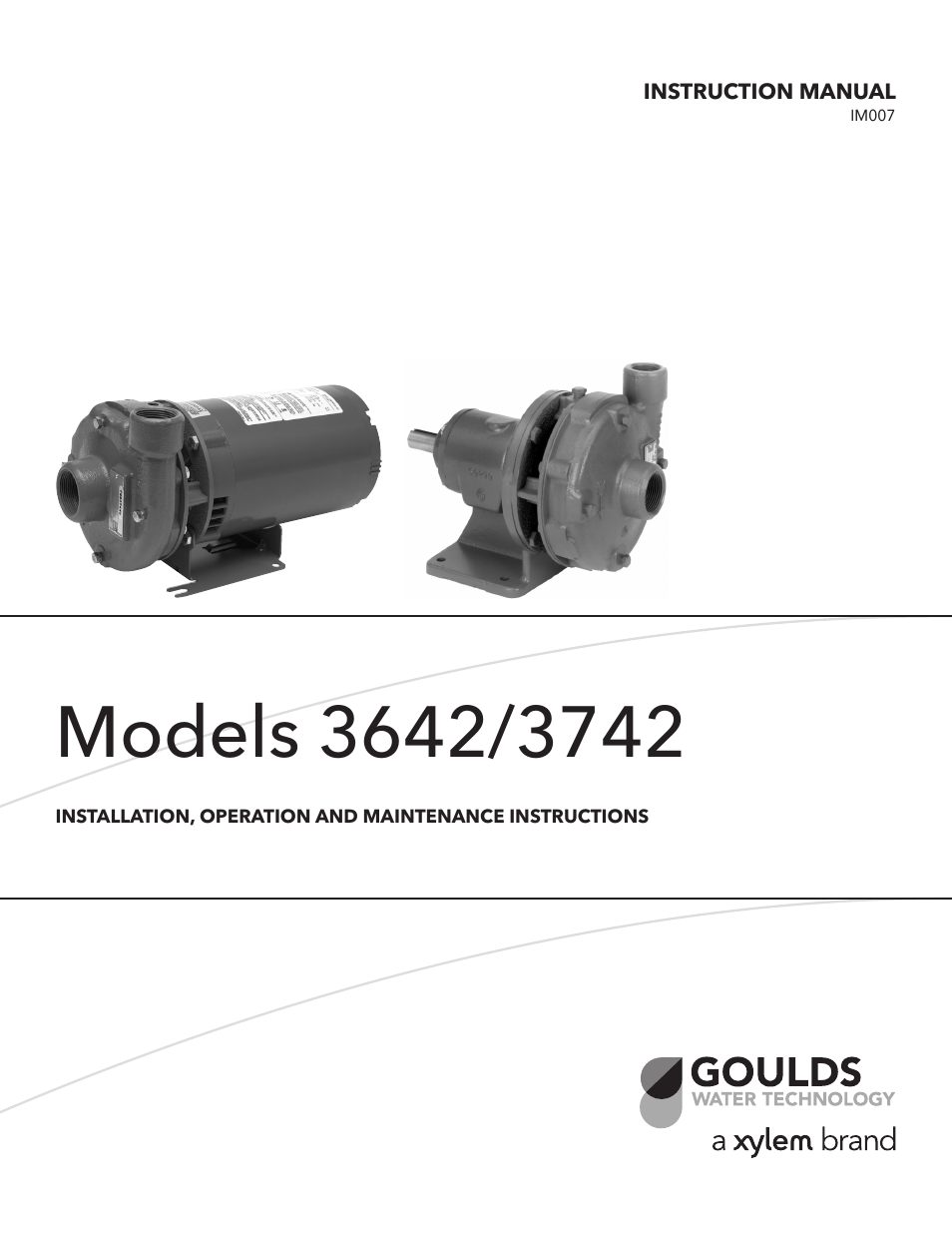 IM007 R05 Models 3642/3742