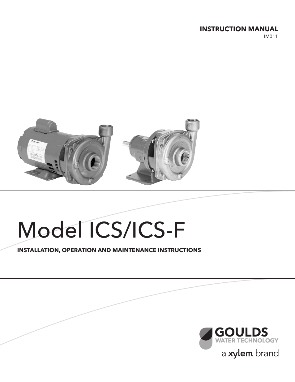 IM011 R05 Model ICS/ICS-F