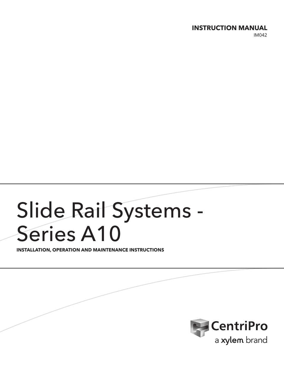 IM042 R03 Slide Rail Systems Series A10 & APD