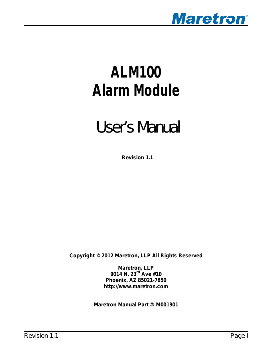 Alarm Module ALM100