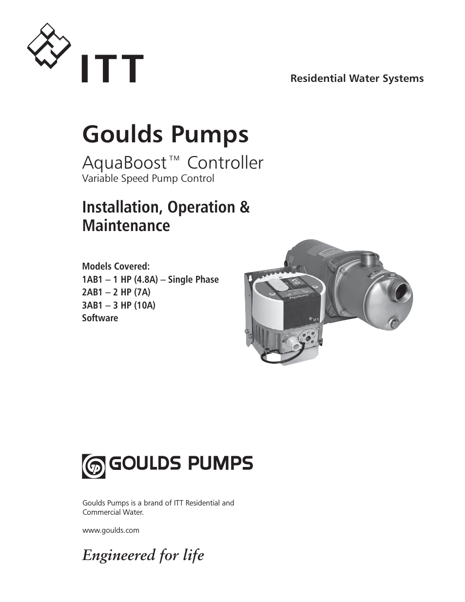 IM112 AquaBoost 1AB1 & 2AB1 Variable Speed Pump Controllers