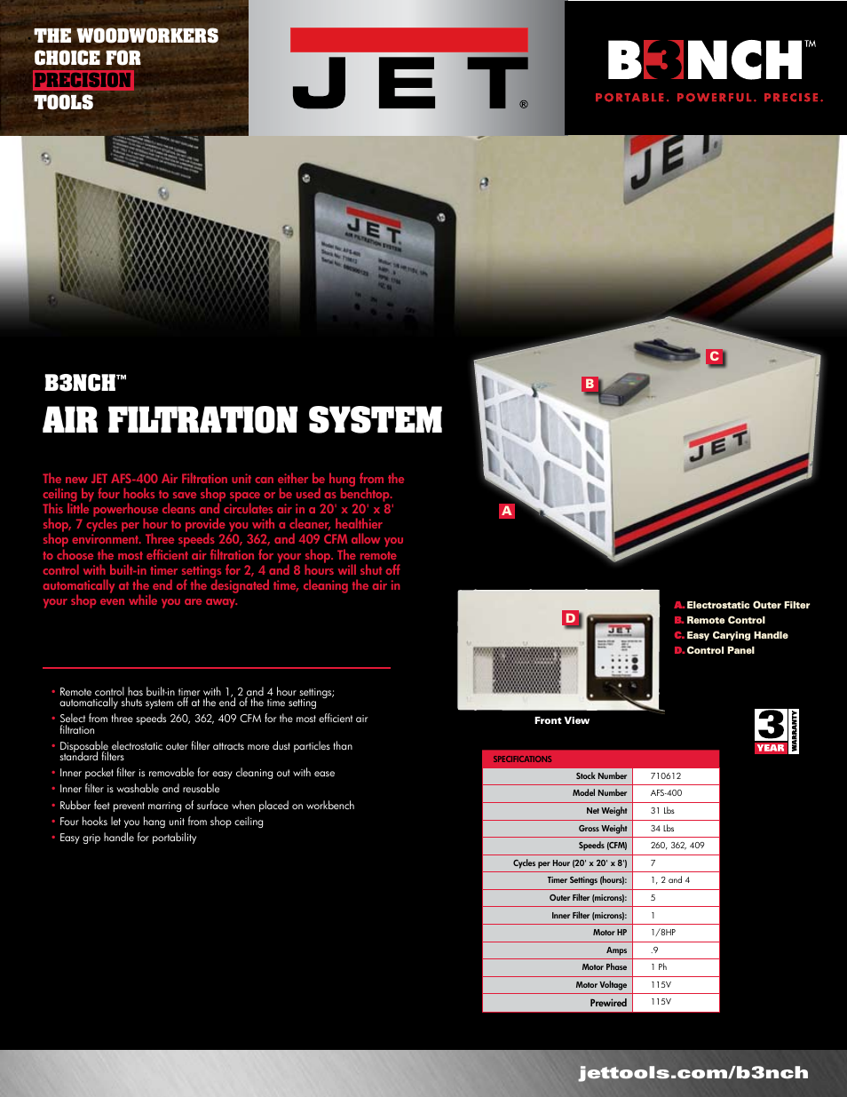 Air Filtration System AFS-400