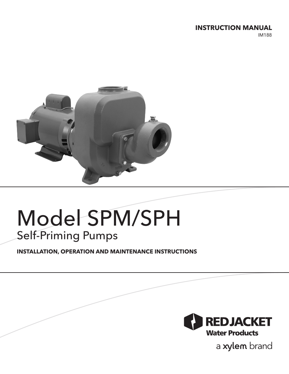 IM188 R01 SPM_SPH Self-Priming Pumps