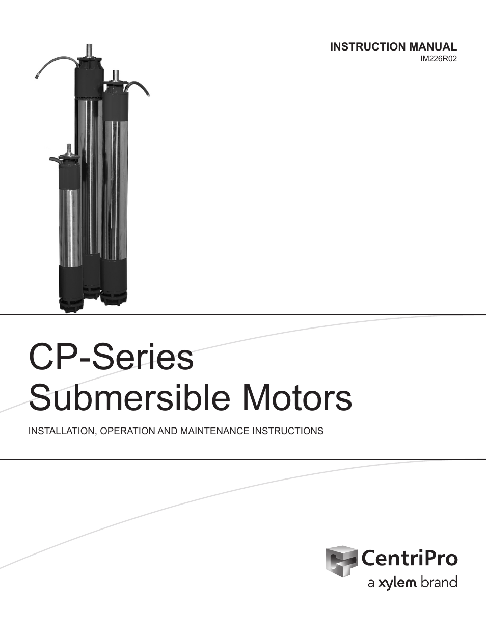 IM226R02 CP-Series Submersible Motors