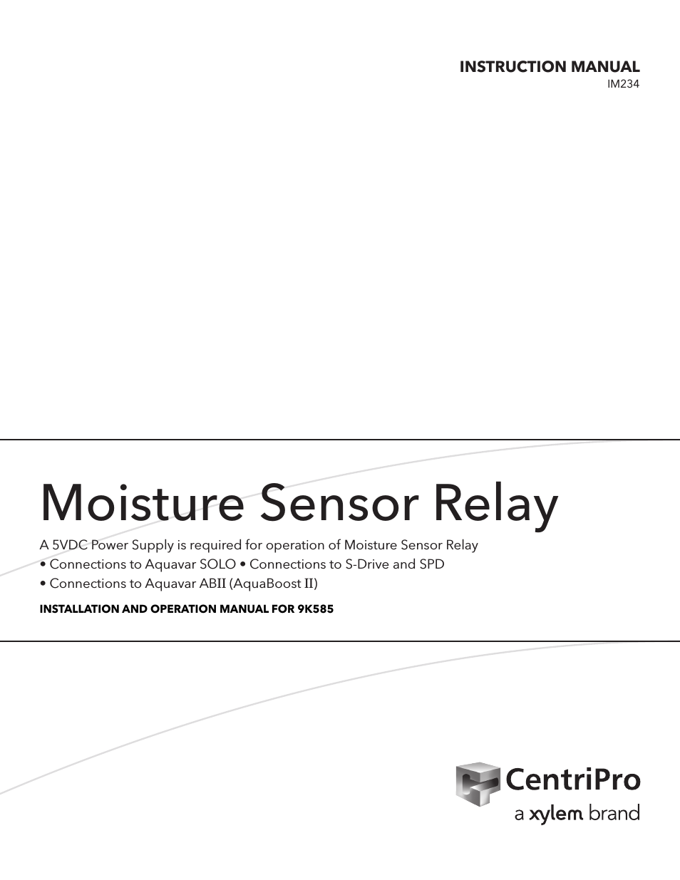 IM234 R01 9K585 Moisture Sensor Relay